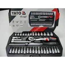 Yato zestaw nasadowy 38 elementów 1/4 YT-1447